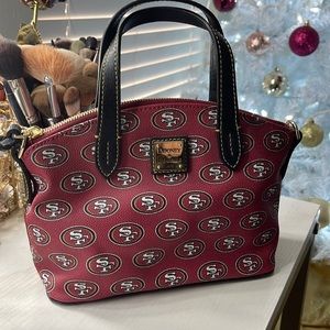 Dooney and Bourke 49ers Ruby leather satchel small